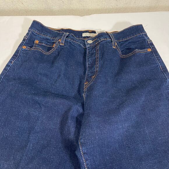 Levi’s 512 Perfectly Slimming Womens Jeans Bootcut Stretch Size 12M Dark Wash - Picture 6 of 14